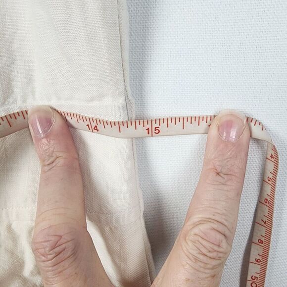 Brooks Brothers Irish Linen Cream Sleeveless Dress Size 6 Quiet Luxury Coastal - Picture 6 of 7